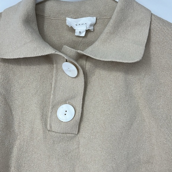 Clea EUC linen blend cropped sweater small - Picture 3 of 6